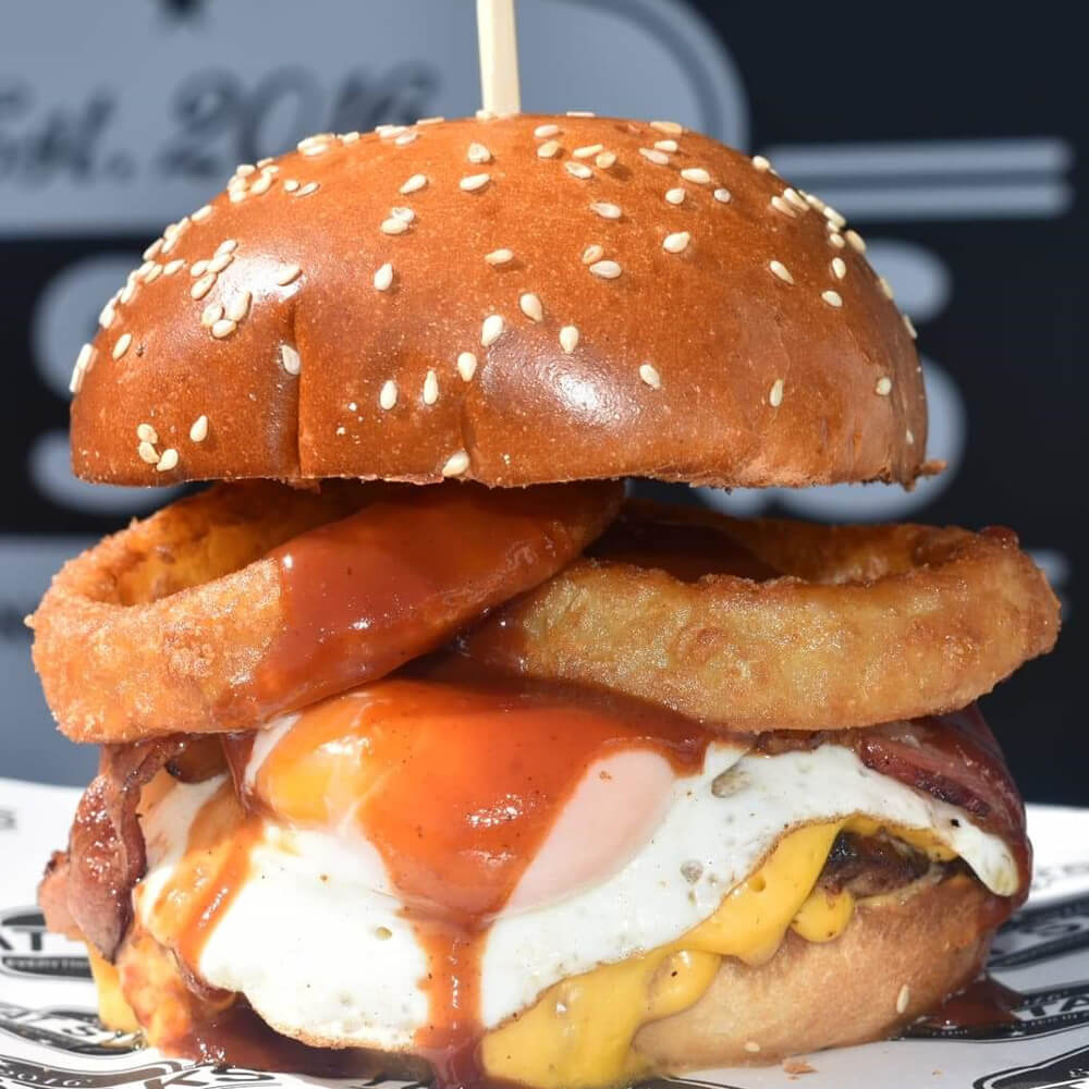 Outback Cheesy Beef Burger